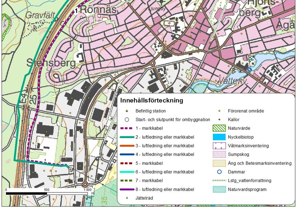 km NV Ljungby. Det är idag inte klargjort om denna del, sträckning 4, behöver byggas om eller kan lämnas kvar.