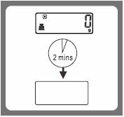 Automatisk släckning Automatisk släckning sker om displayen visar '0' eller visar samma vikt i 2 minuter. Observera: Vågen kan inte släckas med användning av knappar. Varningsindikatorer 3.