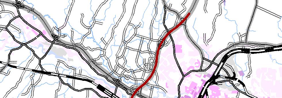 Från Hille och norrut är en utbyggnad längs västra sidan mest trolig, för att underlätta trafikering under byggtiden.