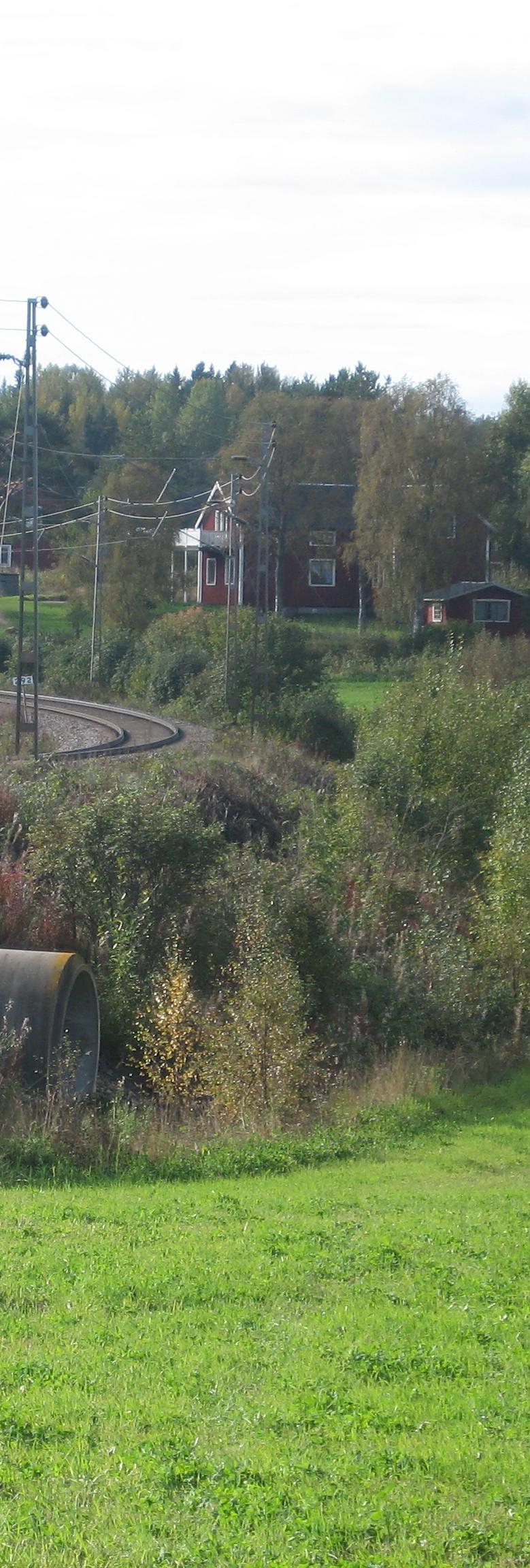 6. PÅVERKAN PÅ OMGIVNINGEN 6.2 Landskaps- och stadsbild Nollalternativet Enstaka åtgärder för att bygga bort plankorsningar, mildrar lokalt järnvägens fysiska barriärverkan.