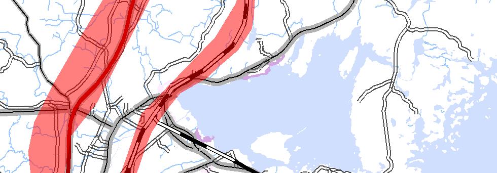 Axmarfjärden 583 AXMARTAVLAN Teckenförklaring Industrispår/anslutningar Nya mötesstationer Ny E4 med anslutningar Område för ny E4 Ny