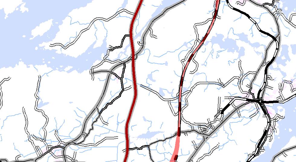 Grundläggning/brostöd finns förberedda för passagen. Tunnelpåslag mot Hällåsen är förberett för ytterligare ett tunnelrör i söder. Vid Söderhamns resecentrum ansluts korridoren till befintliga spår.