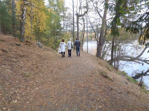 Efter Garnudden norrut finns det svåraste partiet som börjar med en uppförsbacke på ca 300 meter som lutar 2-8 grader. Efter en flack sträcka på 150 m bär det uppåt igen med en lutning på 3-8 grader.