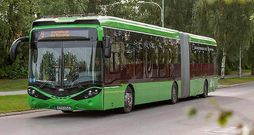 PRODUKTER HYBRICONS SYSTEMLÖSNING FÖR KOLLEKTIVTRAFIKSYSTEM MED ELBUSSAR Hybricons lösning för kollektivtrafiksystem med elbussar består förutom bussarna av laddstationer, laddsystem och åtaganden