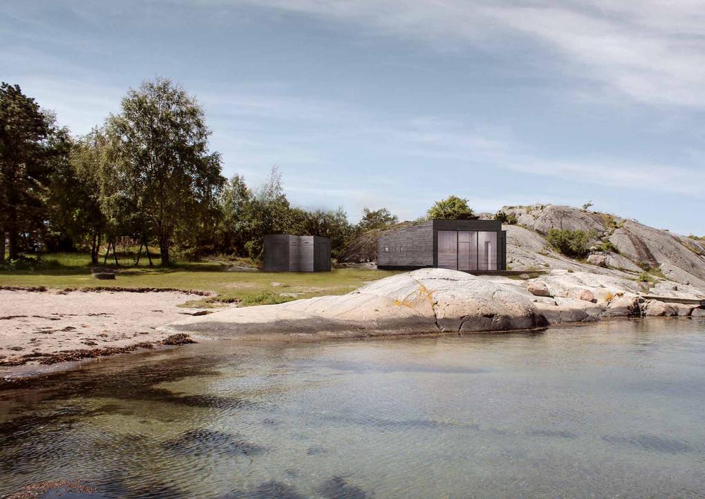 Bastu med hänförande utsikt över strandängen och havet