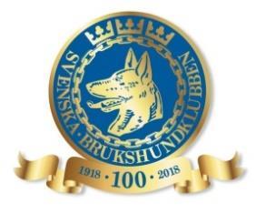 Brukshundklubben fyller 100 år År 2018 firar Svenska Brukshundklubben 100 år, det ska firas under hela året och på så många platser som möjligt i vårt avlånga land.