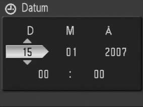 7 8 Välj tidzonen. 9 10 Visa Datum-menyn.