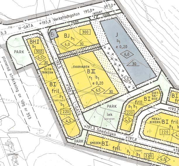 2017-06-14 Dnr MBN17-243 214 4 BAKGRUND Gällande detaljplan (Detaljplan för kvarteren SMEDEN och SVARVAREN inom Österbackaområdet, 1989-07-12) reglerat för fastigheten Svarvaren 10: Bostäder och