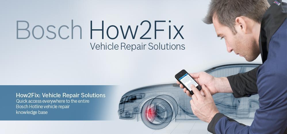 Serviceinformation Fjärrdiagnostik via Bosch onlinesupport, där hotline-representanter hjälper till med verkstadens befintliga Bosch-utrustning (internetanslutning krävs) Tillgång till Bosch Trouble
