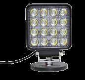 Inbyggd LED-ficklampa med SOS-blink.