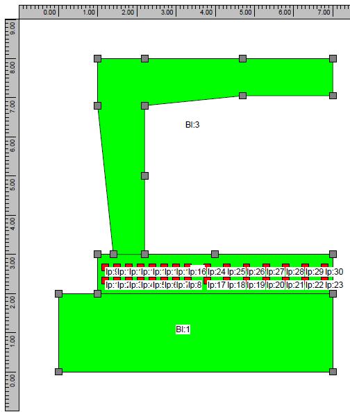 1.2 Ulriksdal monolit 1 Innerpunkt 1: Position (1.200;2.330) Innerpunkt 2: Position (1.500;2.330) Innerpunkt 3: Position (1.800;2.330) Innerpunkt 4: Position (2.100;2.330) Innerpunkt 5: Position (2.