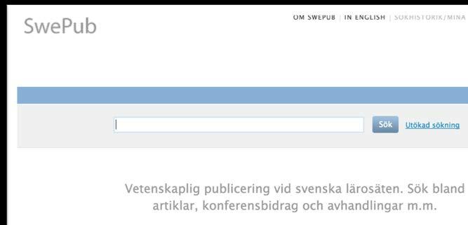 publikationer SwePub för analys och