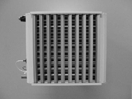 For weak wall structures or poor attachment options, ceiling supports must be fastened to the heater, see arrows in
