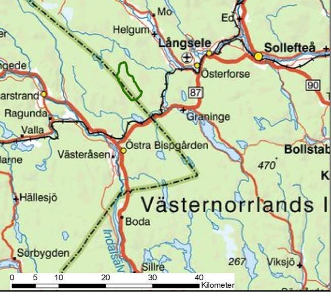 29 (76) Finnåberget Vindkraft AB har under hela utredningsprocessen och arbetet med tillståndsansökan varit medveten om att projektet planeras inom ett av de 10 områden som utpekats som områden