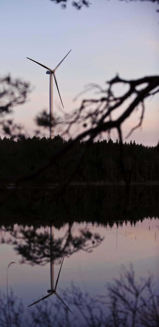 Projektportföljen Projekteringsverksamheten Första steget mot en lyckad etablering är en noggrann analys av förutsättningarna för vindkraft.