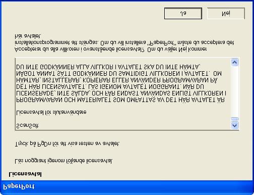 OBS: Om detta händer kommer installationen att fortsätta automatiskt.