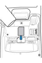 1. FÖRE ANVÄNDNING 1. FÖRE ANVÄNDNING 1.6 SIM-kortet 1.7 Pekskärm 1. Stäng av betalterminalen. 2. Vänd betalterminal upp och ner på en mjuk, ren yta för att skydda skärmen från skråmor. 3.