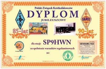 Diplom Februari månad inleds med ett dubbelt jubileumsdiplom. Det är polska PZK som celebrerar både sitt och IARU jubileum.