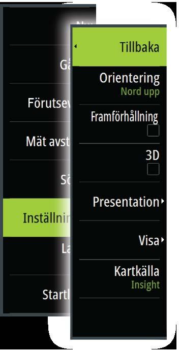 Statiska ikoner för strömmar och tidvatten Dynamiska ikoner för strömmar Specifika