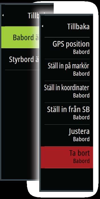 Det finns bara en startlinje. Om du ställer in startlinjen på MFD:n visas den på den grafiska skärmen för H5000 och omvänt.