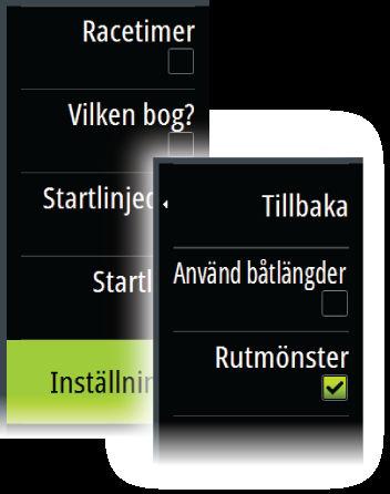 Avmarkera Realtid och ange parametrar för vind, tidvatten eller båda så kan du se hur data kan ändras för etappen.