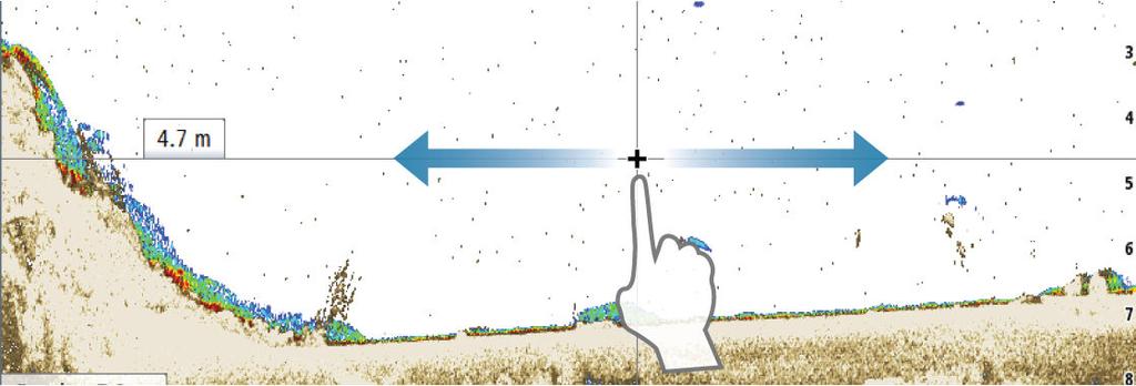 Spara waypoints Du kan spara en waypoint vid en plats genom att placera ut markören på panelen och sedan göra något av följande: Trycka på vridreglaget Trycka på Waypoint-knappen Använd alternativet