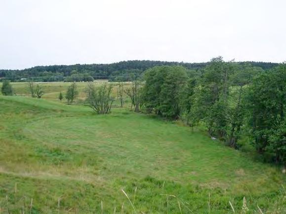 D61, täckdike D62 Beskrivning: Meandrande sträcka i jordbrukslandskapet med en botten bestående av sand på lergrund. Vattnet är svagt strömmande och har en gles alridå som kantas av betesmark.