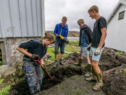 nedanför Nybergs hus.