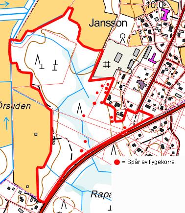 6, STFM 07-06-05 8:00 / :s bilaga: Bilaga 6 B, stfm 5.6.07 3. Förekomst av flygekorre BILAGA LIITE Inom det inventerade området förekommer flygekorre.