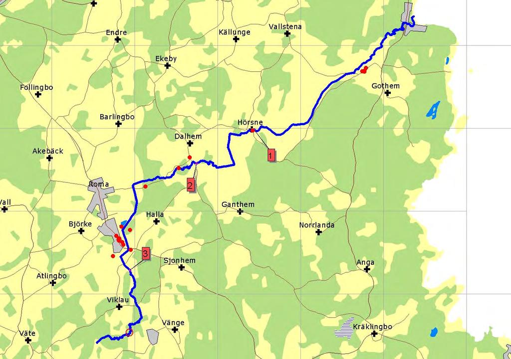 Gothemån Gothemån Avrinningsområde: Gothemån 117 Terrängkartan: 06J4b-8f Koordinater: 639175 167767 Inventeringsdatum: 24 okt.-21 nov.