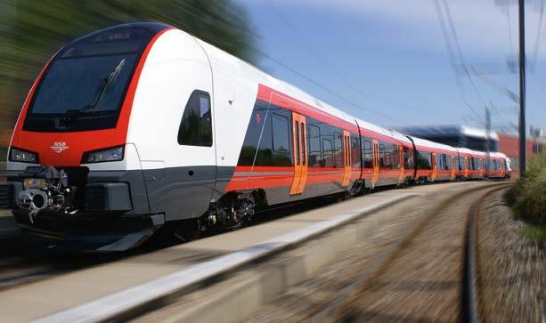 Figur 17. Exempel på regionexpresståg med topphastigheter på 200 km/tim.