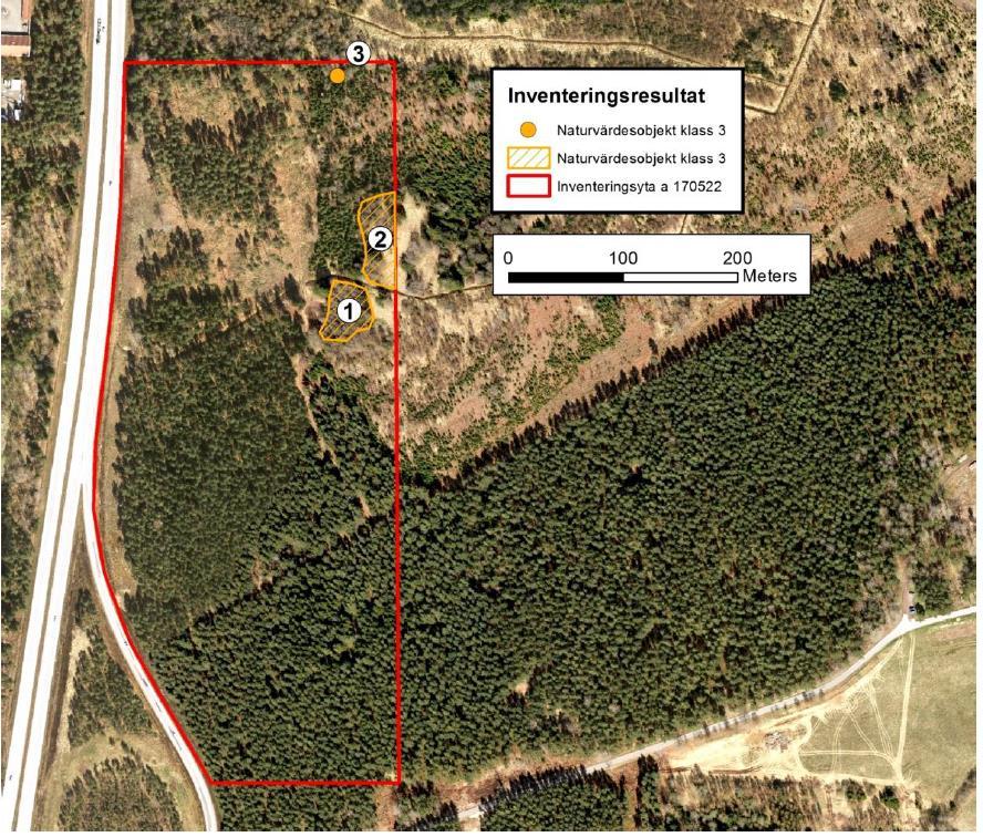 Samhällsbyggnadskontoret Planbeskrivning Utkast Upprättad 2017-06-09 2017-1975 16(37) Natur och kultur Nuvarande tallskog behöver avverkas för etablering av verksamheterna.