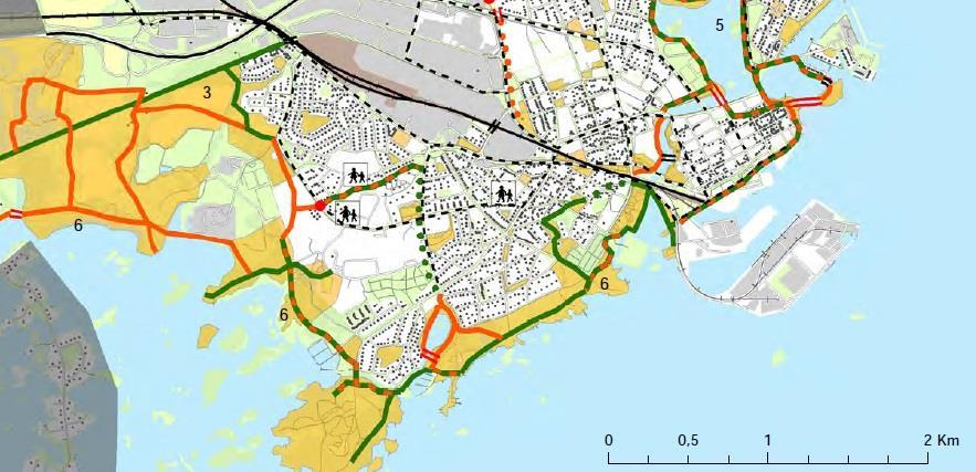 Värdekärnor är mindre naturmarksområden i staden som innehåller artrika eller potentiellt artrika biotoper, enstaka eller tillsammans.