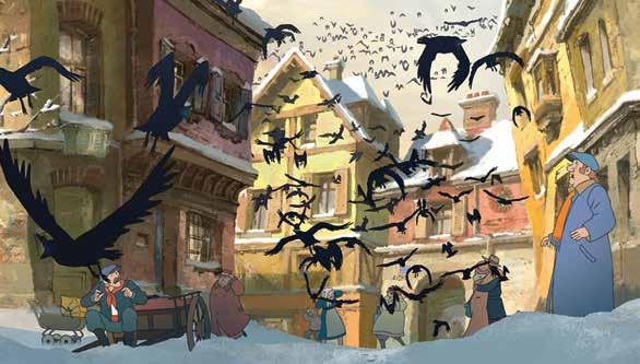 Animirani film Igrani film 8 + 9 + 36 od novembra 2013 Ko letijo vrane Le Jour des Corneilles Jean-Christophe Dessaint, Francija / Belgija / Luksemburg / Kanada, 2012, DCP, 96 min, sinhroniziran v