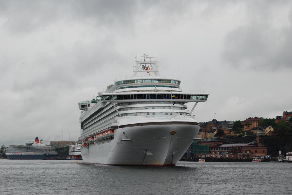 Fartygsfakta Längsta kryssningsfartygen som ankom Stockholm 2009 1. Norwegian Jewel (294 meter, 93000 ton) 2. Celebrity Constellation (294 meter, 90228 ton) 3. Queen Victoria (294 meter, 90049 ton) 4.