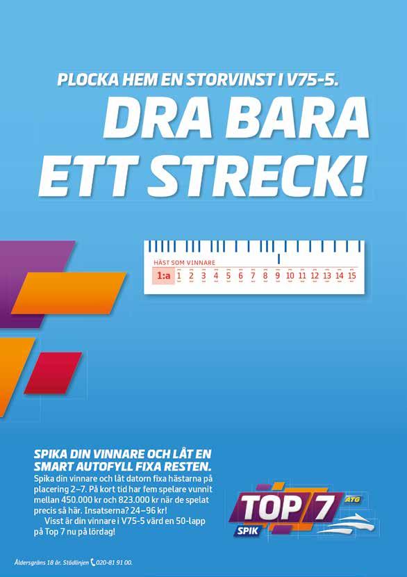 + Program & tré + Heta stalltips + God mat + Stallvandring + Tipstävling
