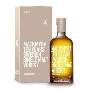 NYA PRODUKTER Mackmyra Ten Years Den 5 maj släpptes Mackmyra Ten Years på Systembolaget.