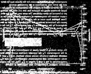 Linjen vid T E kallas eutektiska isotermen Notera också begreppet solvus-linje, som är linjen till vänster och höger i diagrammet och berättar hur längt man har löslighet i systemet utgående från