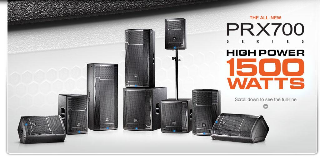 Portable PA PRX 700 Series PRX710 PRX 710, 10", 1,5" 2-vägs, 1500 W aktiv 30-5360 8 128 kr PRX712M PRX 712M, 12".
