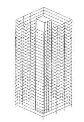 Litteraturstudie.1 Stabiliserande betongtorn Ett vanligt stomsystem för flervåningsbyggnader är så kallade skelettstommar, bestående av bärande pelare och balkar.