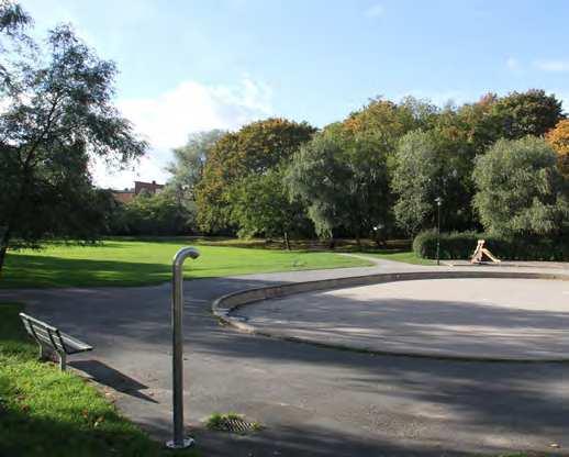 centrala läget. Parken är även en viktig förbindelselänk mot passagen söderut under Essingeleden.