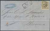 000:- 855K 13c 1865 Large Oval Type 4 skill vermilion perf 13 12½ on postal money order cover sent domestic from Lögstör to Nörre-Sundby. Scarce and unusual postal service.
