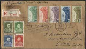 Transit cachets Postal commissioneer Kwantung 27 Mar 1933 and Saigon 31-3 1933 on the reverse side of the cover.