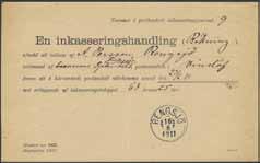 1. Ofrankerade brev till Österrike under perioden 1855-UPU är ovanliga, R4 enl.