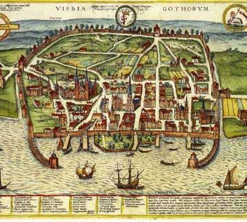 Historia VISBY är en medeltida stad och många av de medeltida miljöerna finns väl bevarade. Visbys ringmur är 3 44 meter lång och sträcker sig runt den gamla stadskärnan.