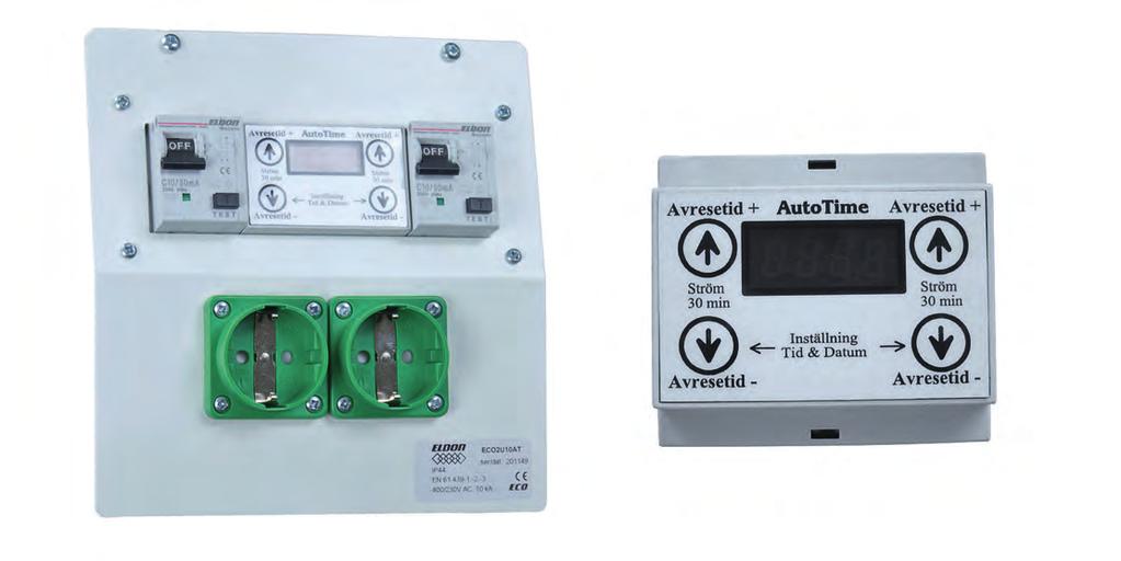 ELUTTAGSCENTRALER Besparing, tids-och temperaturstyrda motorvärmaruttag med AutoTime Exempel 1: Motorvärmare vid bostaden, parkering 12 tim/dygn, 7 dagar/vecka Alternativ 1: Ingen tidsstyrning, fri