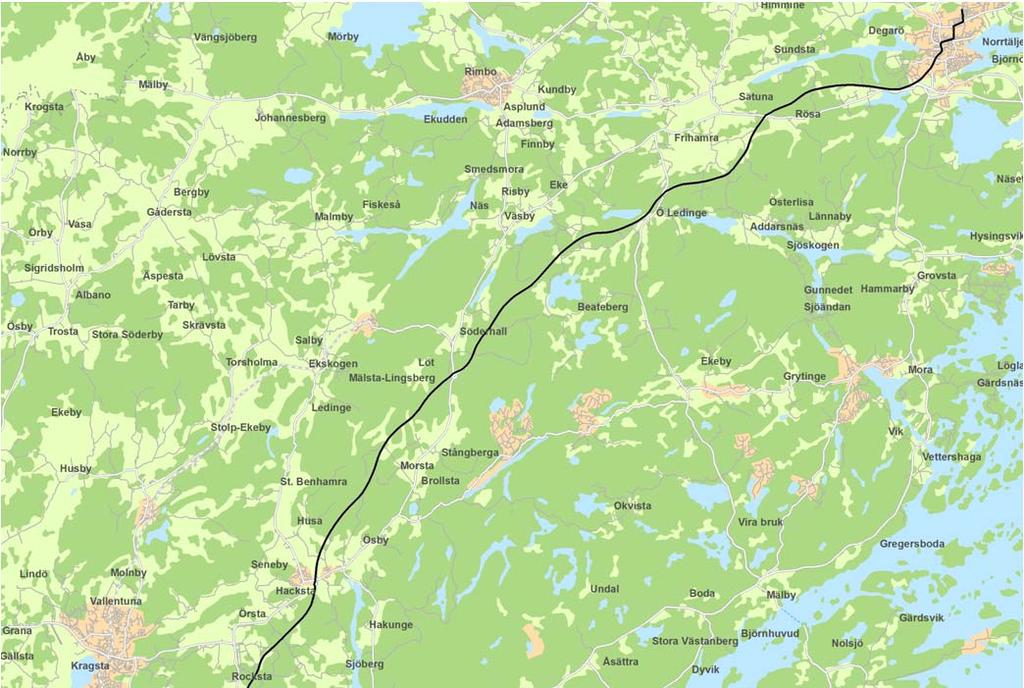 G: Norrtälje Stockholms C Gustavsberg: Norrtäljes radiella stomlinje mot centrala Stockholm förbinds med Värmdös stomlinje.