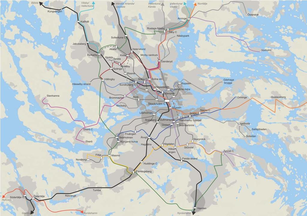 Andra viktiga åtgärder som kan bli nödvändiga på lång sikt för att klara ett ökat resande är kapacitetsförstärkande åtgärder genom ökad trafikering inom befintlig infrastruktur.