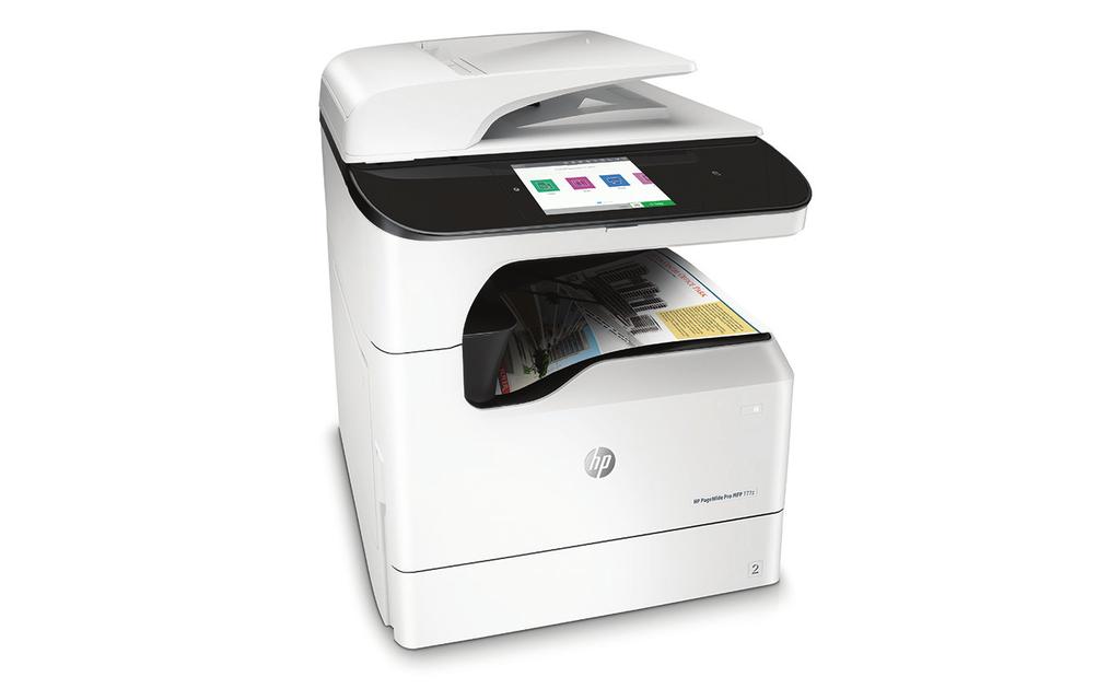 Datablad HP PageWide Pro 777z multifunktionsskrivare En ny era med prisvärda färgutskrifter, hög produktivitet och kraftfull säkerhet I affärer går det snabbt och en lägre hastighet innebär att man