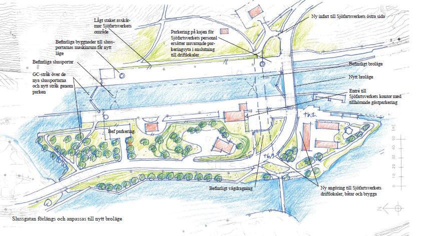 Uppgradering av sluss Bredda och förlänga slussen Nya